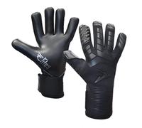 Precision Elite 3.0 Blackout Contact Goalkeeper Gloves, 4 mm Black Contact Latex Grip, Super Lite Negative Cut, Strapless or Strapped Fit, 7