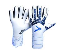 Precision Elite 3.0 Giga Goalkeeper Gloves, 4 mm Giga Latex Grip, Super Lite Negative Cut, All Weather Strapless or Strapped Fit, 6