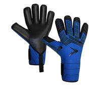 Precision Elite 3.0 Grip Goalkeeper Gloves, 4 mm Blue NB Grip Latex Palm, Super Lite Negative Cut, All Weather Strapless or Strapped Fit, 6