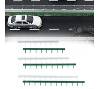 Precision Engineered 1:87 Scale Fencing for Model Railway Scenery with Industrial Security Application and Consistent Segment-Based Assembly Logic (3 sets of green)