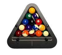 Precision-Engineered Professional Billiard Ball Rack System, Heavy-Duty Solid Wood Triangle And Diamond Rack For 8-Ball And 9-Ball Pool, Adjustable Gap-Free Billiard Accessories With Pro Design