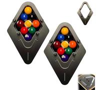 Precision-Engineered Professional Billiard Rack System That Eliminates Gaps, 9-Ball Pro Triangle, Diamond Pool Ball Racks, Adjustable Billiards Accessories, Delivers Perfect Rack (2a)