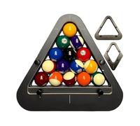 Precision-Engineered Professional Billiard Rack System, That Eliminates Gaps,Heavy Duty Solid Wood Billiard 8-Ball/9-Ball Pro Triangle/Diamond Pool Ball Racks Adjustable Pool Table Accessories (A)