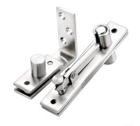 Precision Engineered Stainless Steel Pivot Hinge for Wood Doors with 180 Degree Rotation and Heavy Duty Support (L+bead latch)