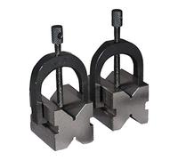 Precision Engineers Steel VEE Blocks Clamp Set - V Block Matched Pair 1. 5/8 x 1. 1/4 x 1. 1/4 32x32x40 mm KAF