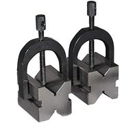 Precision Engineers Steel VEE Blocks Clamp Set - V Block Matched Pair 1. 5/8 x 1. 1/4 x 1. 1/4 32x32x40 mm PRESIZE
