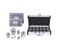 Precision ER Collet Set ER11 ER16 ER20 ER25 ER32 ER40 0.008 0.015mm Tools Holder Clamping ER Spring Collect Chuck for Workshop, Factory(ER40-(24pcs) AA)