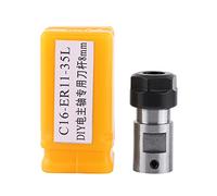 Precision ER11 Collet Chuck with Motor Shaft Spindle Spacer Sleeve/Shaft Extender for CNC Milling - Steel Collet Holder for Enhanced Deep Processing - 8MM Inner Diameter