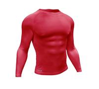 Precision Essential Baselayer Long Sleeve Shirt Junior - Red - 24"-26" (S)