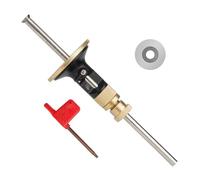 Precision European Scriber Ruler Marking Gauge Fine-tuning Automatic Alloy Line Scribing Depth Carpentry Measurement Tools for Machine Shop(Type-B)