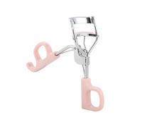 Precision Eyelash Curler, Detail Lash Curling Tool with Stainless Steel Spring Silicone Pad Ergonomic Handle Mini Makeup Accessory, for Short Drooping Lower Lashes False Lash Blending Pink 1