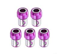 Precision-Fit Magnetizing For Ring for 6.35mm Flat Head Hex Screwdrivers to Support Consistent Bit Alignment and Operational Efficiency (5PCS)