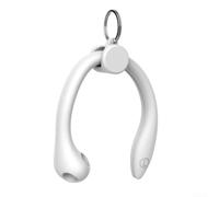 Precision-Fit Silicone Ear Hooks for AirPods Developed Through Ear Anatomy Mapping to With Common Auricular Contours (Arctic white)