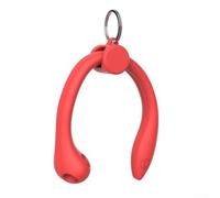 Precision-Fit Silicone Ear Hooks for AirPods Developed Through Ear Anatomy Mapping to With Common Auricular Contours (rouge red)