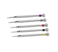 Precision Flathead Screwdrivers 0.8-1.6mm for Electronics | 0.8mm to 1.6mm range, rust resistant material, precise fit, 6.5cm length, electronics maintenance