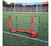 Precision Flexi Net Goal, Heavy Duty Portable Football Goals, Fast and Easy Setup, Pro Training Design Durable Frame, Carry Bag, 4ft x 2.5ft