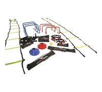 Precision Football Athletics Speed & Agility Kit - Ladder Hurdle Markers Chute Resistance