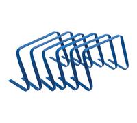 Precision Football Fitness Training Agility Flat Hurdles 12'' Blue (Set of 6)