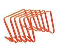 Precision Football Fitness Training Agility Flat Hurdles 15'' Orange (Set of 6)