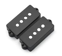 Precision For Aln-ico 5 4-String Bass Pickup High Output-11.5K For P Bass With Grey Fiber Bobbin And Brown Enamelled Wire(Matt Black Cover)