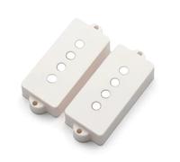 Precision For Aln-ico 5 4-String Bass Pickup High Output-11.5K For P Bass With Grey Fiber Bobbin And Brown Enamelled Wire(Smooth White Cover)
