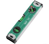 Precision for Spirit Level 300mm Heavy Duty Magnetic Base Aluminium Frame 3 Bubble Vials for Carpentry DIY Plumbing Pipe Fitting Accuracy Tool Green(300mm)