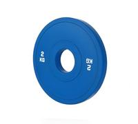 Precision Fractional Loading Disc, 2 Kg, Blue | Noise-Reducing, Round, Fractional Plate, for Barbell Training
