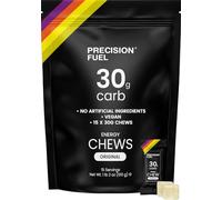 Precision Fuel 30 Energy Chews - Carb, Lightweight Snack for Endurance Sports, 30g Carbs per Serving, Ideal for Running & Cycling, No Artificial Ingredients - Original Flavour (15 x 34g Chews)