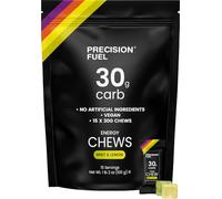 Precision Fuel 30 Energy Chews - Carb, Lightweight Snack for Endurance Sports, 30g Carbs per Serving, Ideal for Running & Cycling, No Artificial Ingredients - Mint & Lemon Flavour 15 x 34g Chews