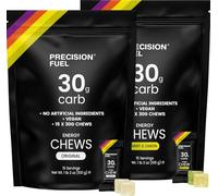 Precision Fuel PF30 Energy Chews - Carb,Lightweight Snack for Endurance Sports, 30g Carbs per Serving,Ideal for Running & Cycling,No Artificial Ingredients - Original and Mint Lemon (30 x 34g Chews)