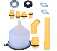 Precision Funnel Kit - Coolant Bleeder Tool for Car Repair | 15pcs Pp Spill Proof System, No Spill Funnel Set for Rv Tank, Motorcycle, Brake Fluid, Windshield, Washer, Travel, Garage Maintenance