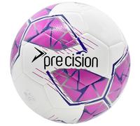 Precision Fusion FIFA Basic Training Ball, All-Weather, IMS Certified, Official, Highly Durable, 3.5mm Eva Foam, White, Pink, Purple, Size Ball 3