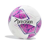 Precision Fusion FIFA Basic Training Ball, All-Weather, IMS Certified, Official, Highly Durable, 3.5mm Eva Foam, White, Pink, Purple, Size Ball 3