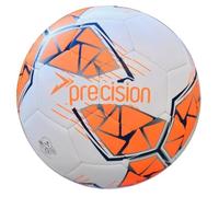 Precision Fusion High Performance Midi Football, Durable, Machine Stitched TPU, 2mm EVA Lined, Lightweight 220g, White, Official Ball Size 2