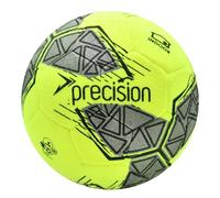 Precision Fusion Indoor Football, Machine Stitched Ball, Acrylic Felt and Nylon Wound, Yellow and Black, Official, Size 5