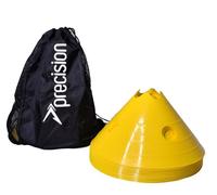 Precision Giant Saucer Training Cones 20 Units Yellow 30 cm