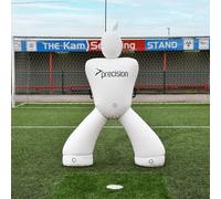 Precision Goliath Inflatable Mannequin 195cm, Durable PVC Football Training Aid for Positioning, Free Kick Soccer Practice, Easy Set-Up, White