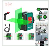 Precision Green Laser Level with USB Rechargeable Battery & Outdoor Visibility
