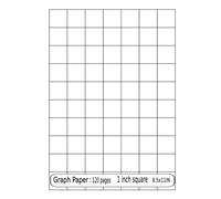 Precision Grids: 1-Inch Squares Graph Paper Notebook |: Ultimate Precision: Graph Paper Notebook with 1 Inch Squares - Perfect for Sketching, ... Engineering, and Architectural Drafting