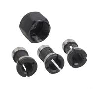 Precision Ground Collet Chuck Adapter with M17 Nut for Engraving and Routing Applications 6 6.35 8mm (4pcs)