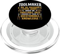 Precision Guess Work Toolmaker Machinist Humor Quote PopSockets PopGrip for MagSafe
