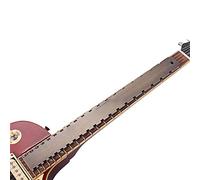 Precision Guitar Notched Straight Edge Ruler Tool - Compatible with Fender 25.5" & Gibson 24.75" Scale Lengths - Stainless Steel Fret Leveling Kit for Luthiers [QJ74]
