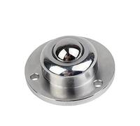 Precision Heavy-Duty Ball Bearing Universal Casters, 19mm, 25mm, 38mm, Round Wheel with 3 Holes, Single Piece for Smooth Mobility (IA-25)