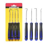 Precision Hook and Pick Set for Automotive Tool Kit, Car Auto Oil Seal/O-Ring Seal Gasket Pick Mini Hooks Puller Remover, Blue (4PCS)