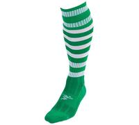 Precision Hooped Pro Football Socks Adult (green/White, 7-11)