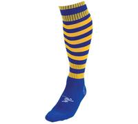 Precision Hooped Pro Football Socks Adult - Royal/Gold (Size 7-11)