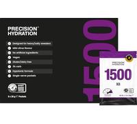 Precision Hydration Electrolyte Powder Packets - No Artificial Ingredients, Multi Strength Hydration Packets - Individual Waterproof Servings - Gluten/Dairy Free (1500mg/l - Purple, Pack of 8)