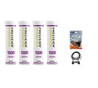 Precision Hydration Electrolyte Tablets - 4 Tubes of 10 x Tabs (1500 Strength). Bundled with a pack of VPoint Leisure Elastic No-tie Reflective Shoe Laces