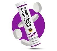 Precision Hydration Lite Electrolytes Tablets - Multi Strength Effervescent Hydration Tablet - Low Calorie, Gluten Free, Vegan/Vegetarian Friendly, Mild Citrus Flavour (1500mg/l - Purple, 1 Tube)