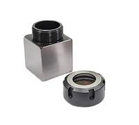 Precision ID ground blue matched ER-32 collet chuck block adapter for CNC Lathe (Square Shank)